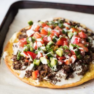 Beef Shawarma Pizza 18oz